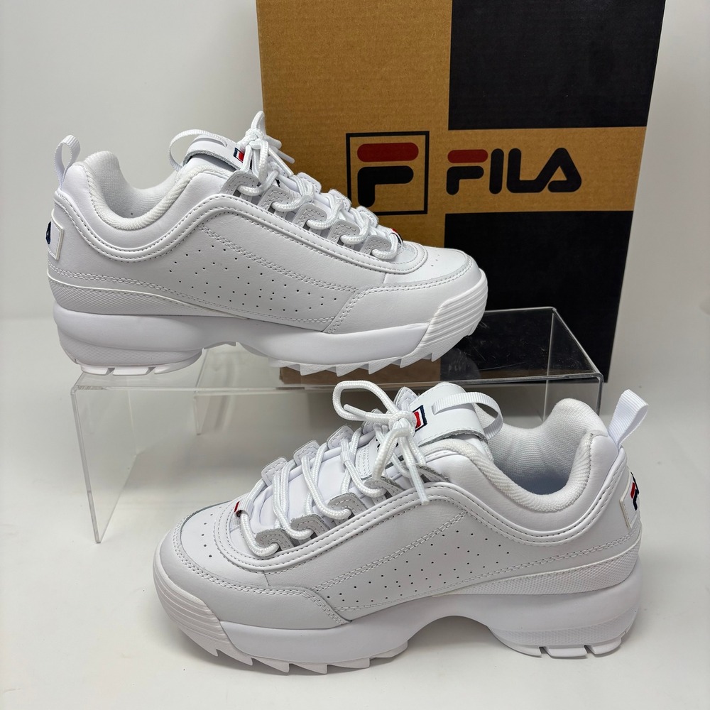 Fila Disruptor 2 Women's White Chunky Platform Sneakers Athletic Shoes Size 7.5 - Picture 4 of 6